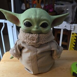 Green Plush Toy with Beige Coat